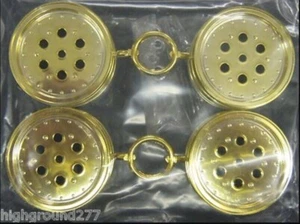 NEW TAMIYA BOOMERANG 2008 HOT SHOT GOLD PLATED RIM SET SUPER SHOT SUPER SABRE - Picture 1 of 1