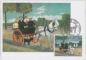 32335 - FRANCE - MAXIMUM CARD - paintings ART:  1967 - Henri Rousseau - DOG