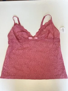 Vintage 90s Y2K Frederick’s of Hollywood Lace Spaghetti Top Women’s Size M - Picture 1 of 5