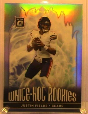 #1629 Justin Fields 2021 Panini Donruss Optic #WHR-2 Prizm RC Bears-Steelers - Image 1 of 2