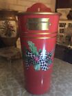 MacKenzie-Childs Courtly Check Holly Holiday Wall Flower Bucket - 4 Avl.