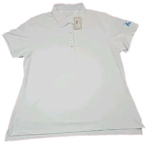 Peter Millar Summer Comfort LE0EK10S Golf Shirt WHITE NEW NWT SUMMER WOMEN'S XXL - Picture 1 of 18