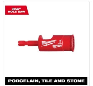 Milwaukee 49-56-0515 Milwaukee Drill Bit 3/4" Porcelain Tile Stone New - Picture 1 of 3