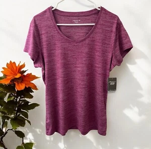 NWT - Activ8 Women's Performance V-Neck short sleeve Tee Size LARGE Orchid - Picture 1 of 5