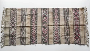 Antique Chinese Hmong Miao Minority Handwoven Headscarf / TP250 - Picture 1 of 12