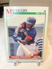 1991 Score #750 Mo Vaughn RC Rookie Card Boston Red Sox 