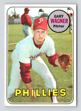 1969 Topps / #276 Gary Wagner / Phillies, E. Illinois Univ. / Raw Vintage Card