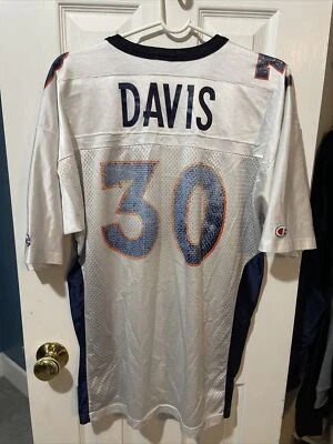 Мужская белая футболка Terrell Davis Denver Broncos Champion Brand размер 40 - Изображение 1 из 2