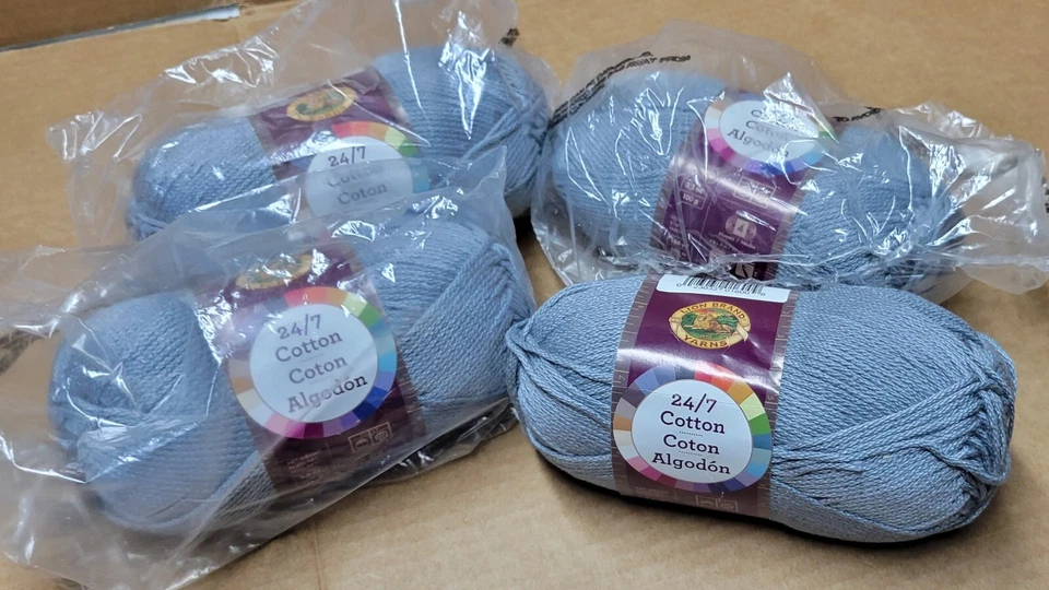 24/7 Cotton Yarn-silver PK 3 Lion BRAND