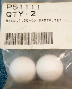 *LOTTO DI 2* SFERE IN TEFLON WALLACE E TIERNAN P51111, DIAMETRO 1" 50-65, PER CLORO - Foto 1 di 2