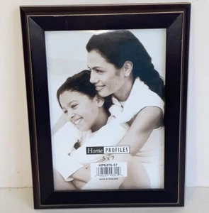 Dark Brown with Decorative Trim 5x7 Photo Picture Frame by Home Profiles - Picture 1 of 9