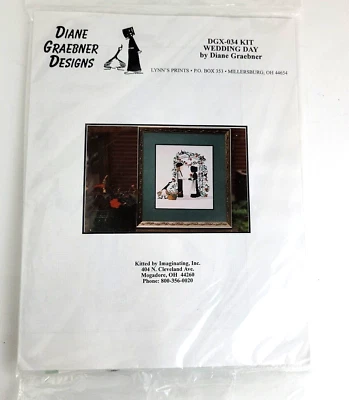 WEDDING DAY Cross Stitch Kit by Imaginating, Inc. #DGX-034 - NEW & SEALED - Image 1 of 4