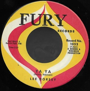 Ya Ya, Give Me You * von Lee Dorsey (7", 1961, Fury) sehr guter Zustand ++ - Bild 1 von 2