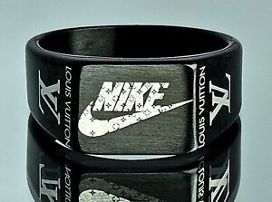 Rare Black Louis Vuitton x Nike Collaboration Ring - Size 12