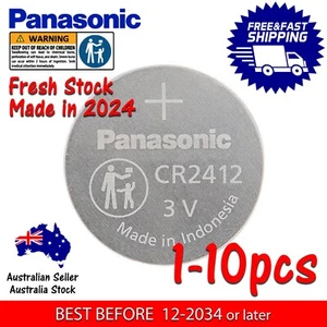CR2412 Panasonic 3V Lithium Battery button cell/coin **Made in 2024** MEL STOCK - Picture 1 of 2