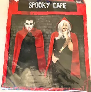 Red vinyl Hooded Cape Cloak Fancy Dress Witch Cosplay Red Riding Hood Superhero - Picture 1 of 2