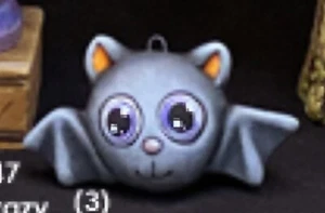 Clay Magic Halloween Fledermaus Ornament unbemalt bemaltfertig Keramik Biskus - Bild 1 von 3