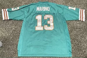 Dan Marino Mitchell & Ness 1994 Miami Dolphins Jersey Size 48 75th NFL Patch EUC - Picture 1 of 6