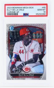 2023 Bowman Mega Box Elly De La Cruz Chrome Variation SP #BCP65 PSA 10 - Picture 1 of 2