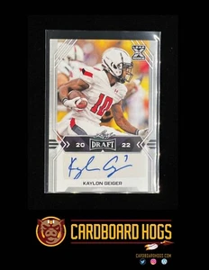Kaylon Geiger - 2022 Leaf XRC Rookie Autograph #BA-KG2 Tampa Bay Buccaneers - Picture 1 of 3