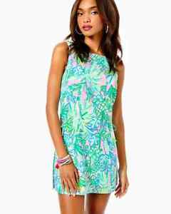 Lilly Pulitzer Women's Donna Square Neck Romper in Pelican Pink 16;NWT$168