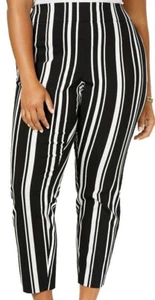 INC International Concepts Skinny Jeans Size 22W Black White Stripe NWT $79.50 - Picture 1 of 6