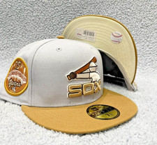 Chicago White Sox Fitted Hat Size 8 Comiskey Park 75th Anniversary Patch New Era