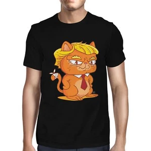 Camiseta de dibujos animados de gato Trump de 1 camiseta para hombre - Imagen 1 de 6