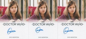 LE New 2023 Doctor Who Autograph card of Eve Newton as Charotte Lux Full Bleed A