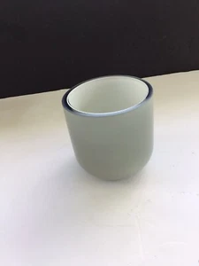 Geblasenes Glas Votivkerzenhalter grau 4 Zoll hoch - Bild 1 von 3