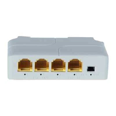 4Port Gigabit POE Extender 1000M 1 to 3 Switch Repeater IEEE802.3Af/ Plug&Plas - Image 1 of 4