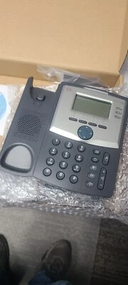 Cisco SPA303-G1 IP Telephone - Phone w/Power Supply, Stand & Cables - Image 1 of 3