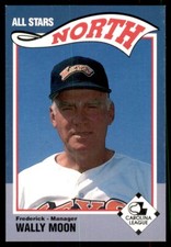 1990 All Stars North Baseball Wally Moon Carolina League #9