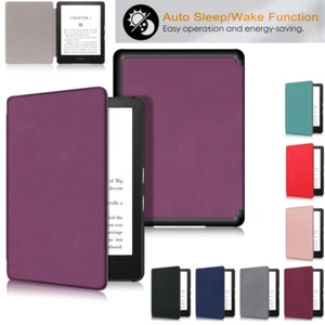 Smart Case For Amazon Kindle Paperwhite 11th Gen 2021 E-Books Leather Flip Cover - Picture 1 of 34