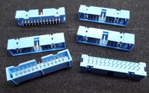 x6 T&B 26 PIN BOARD SOLDER MOUNT MALE FLAT CABLE CONNECTOR POLERIZED PLUG - Picture 1 of 7