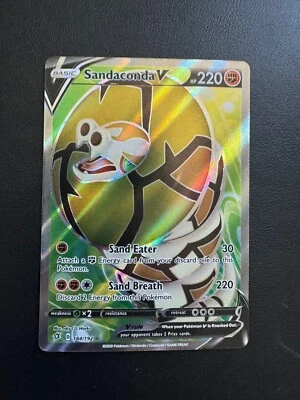 POKÉMON TCG SANDACONDA V 184/192 SWSH REBEL CLASH FULL ART!! - Image 1 of 2