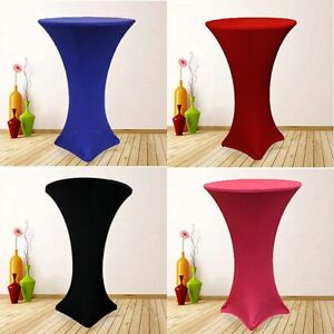 Round Hotel Banquet Spandex Cocktail Tablecloth Wedding Desk Cover