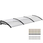 Front Door Canopy Awning 300x96cm for Window Porch Back Door Clear Refurbished