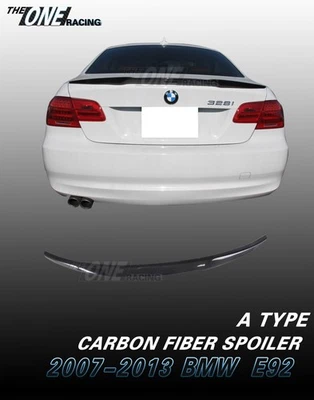 Alerón de fibra de carbono para BMW E92 320i 328i 335i 2007-2013 cupé 2 puertas tipo A  Foto 1 de 4