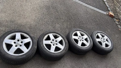 Aluett/ATU Typ 43 706 5-Speichen 16" Zoll Felgen auf Winterreifen - Bild 1 von 4