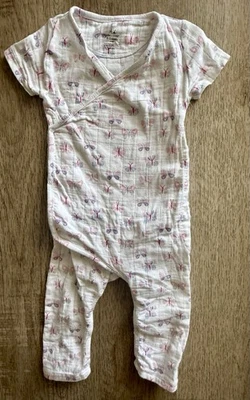 Mameluco envolvente para bebé niña Aden & Anais mariposa muselina algodón una pieza talla 9-12 m Foto 1 de 4