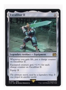 Excalibur II R 0257 Regular Final Fantasy Magic the Gathering MTG Card Eng - Picture 1 of 2