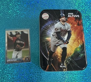2015 Topps Update JOSE ALTUVE (Sabermetric Var.) #US201 & Collectors Tin #27 - Picture 1 of 13