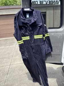 Bulwark FR Work Coveralls 48-ln Flame Resistant Yellow  Hi Vis CLBUNVB 8.6 ATPV - Picture 1 of 4
