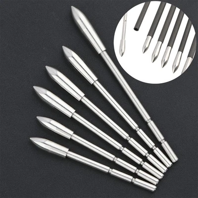 12pcs ID3.2mm Archery Arrowheads 80-120 Grain Field Point Broadhead Target Shoot - Image 1 of 4