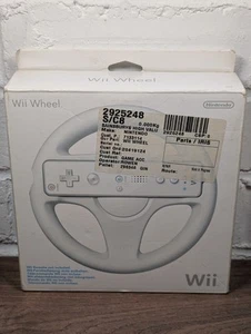 Official Nintendo Wii Steering Wheel Boxed White RVL-A-HA - Lightly Used - Picture 1 of 4