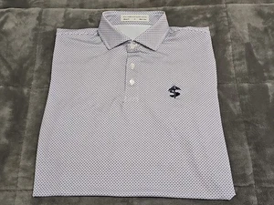 Camisa Polo/Golf Holderness & Bourne The Simmons Bordada Geométrica Talla Mediana - Imagen 1 de 16