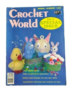 Vintage Crochet World Magazine Spring Summer 1984 Special Issue Easter Holidays - Picture 1 of 12