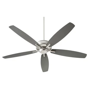 Quorum Breeze 60" Indoor Ceiling Fan in Satin Nickel - Picture 1 of 4