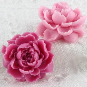 Peony Flower Silicone Mold Peony Candle Molds Peony Flower Mold for Candle Ma... - Foto 1 di 9